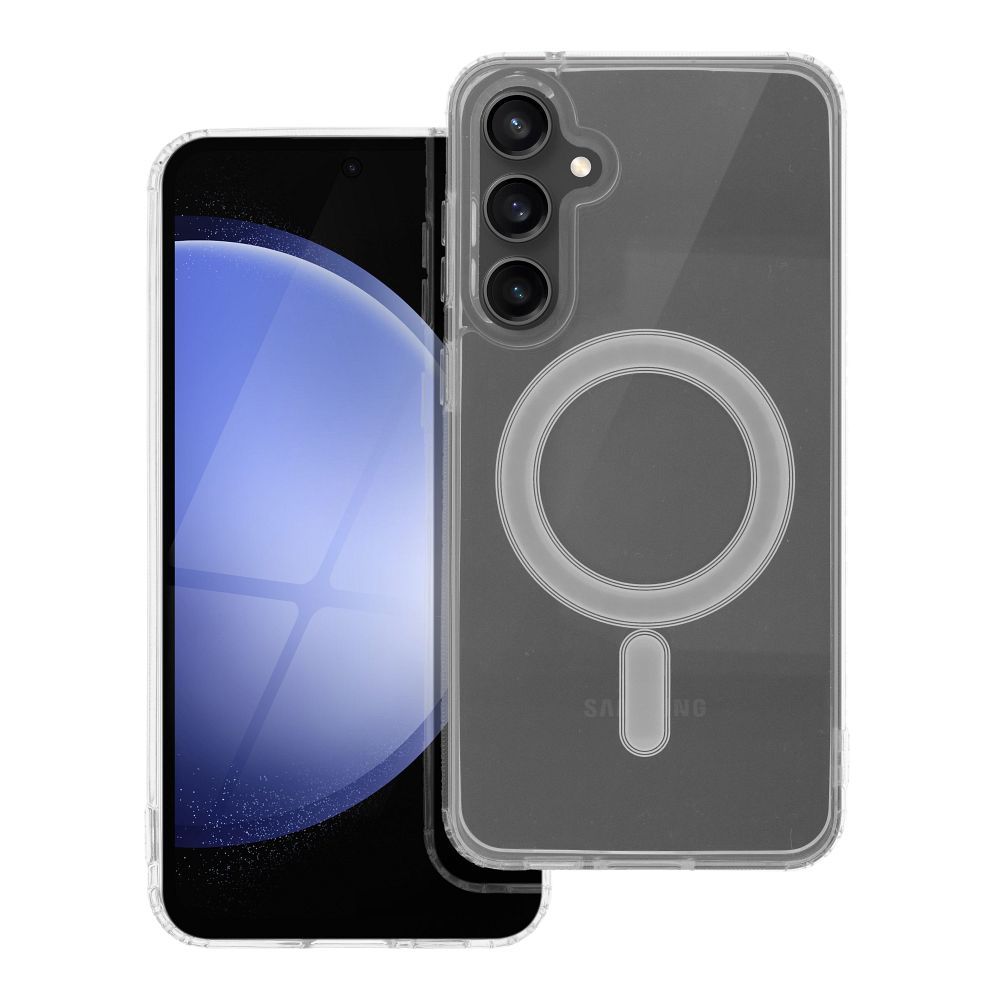 CLEAR MAG COVER viedtālruņa apvalks, saderīgs ar MagSafe, paredzēts SAMSUNG S23 FE, caurspīdīgs