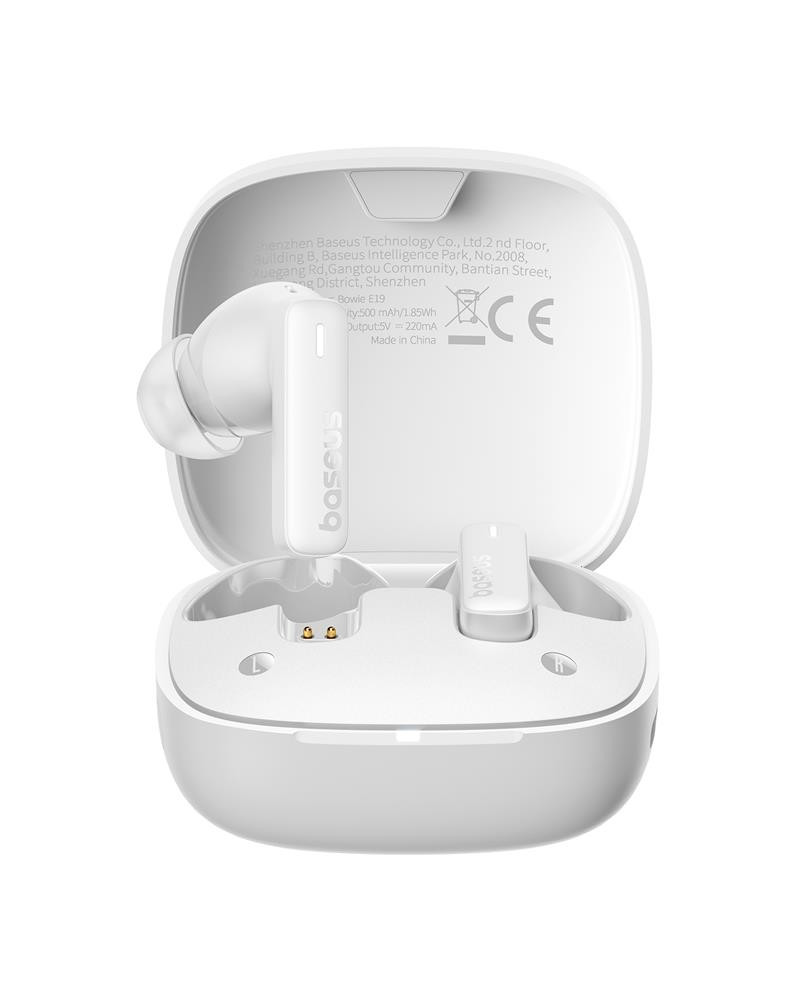 Baseus Bowie E19 Bezvadu austiņas Stellar balta