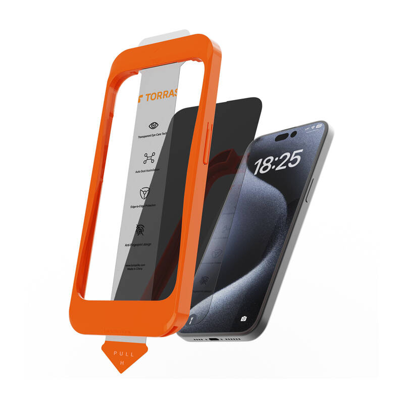 Torras Install Master rūdīts stikls iPhone 16 Plus