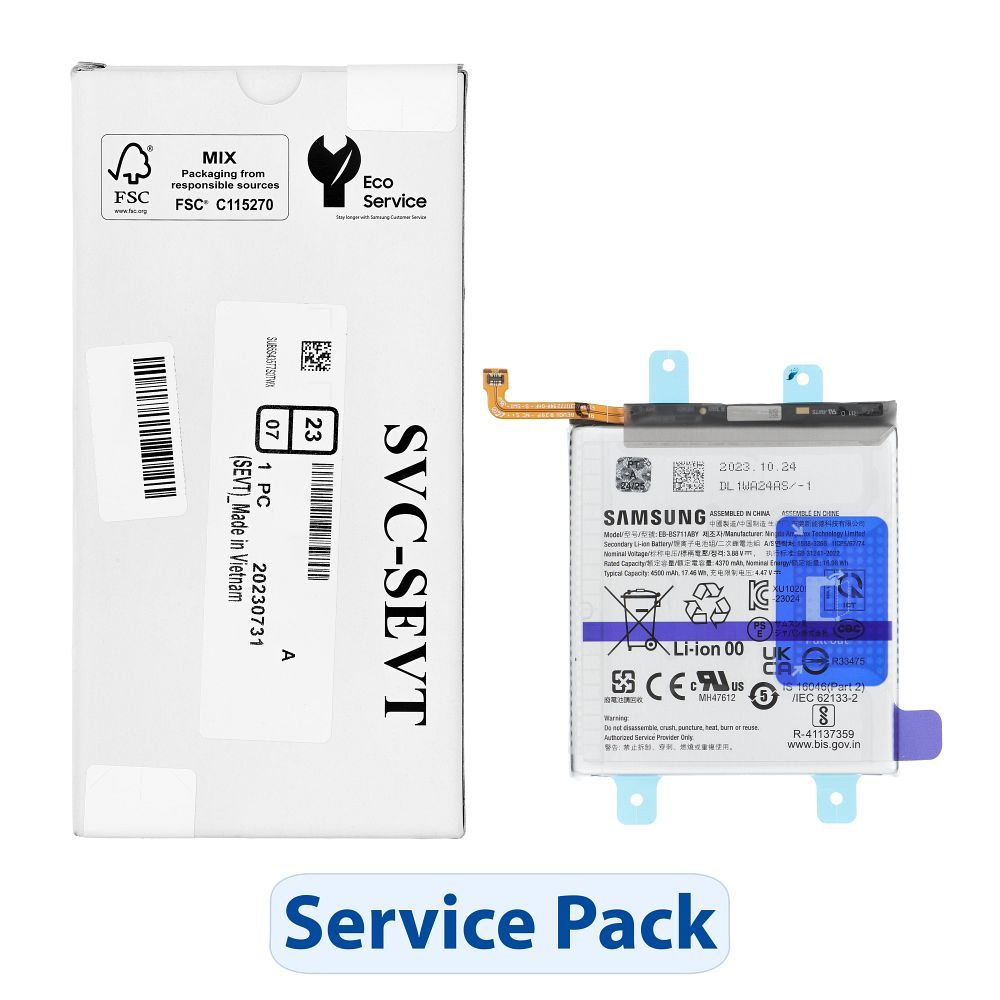 ServicePack baterija EB-BS711ABY paredzēta SAMSUNG S23 FE S711B GH82-32860A