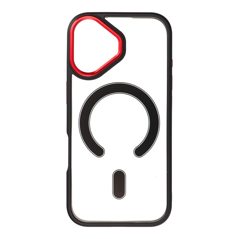 COLOR EDGE MAG COVER viedtālruņa apvalks saderīgs ar Magnētisko IPHONE 17 melna sarkana