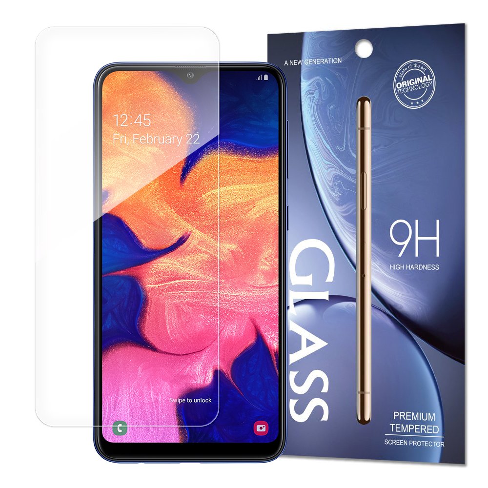 Rūdītais stikls 9H aizsargstikls Samsung Galaxy A10 (iepakojums – aploksne)