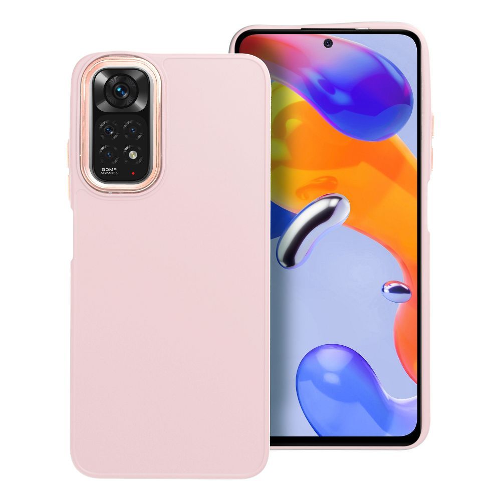 FRAME viedtālruņa apvalks XIAOMI Redmi Note 11 / 11S gaiši rozā