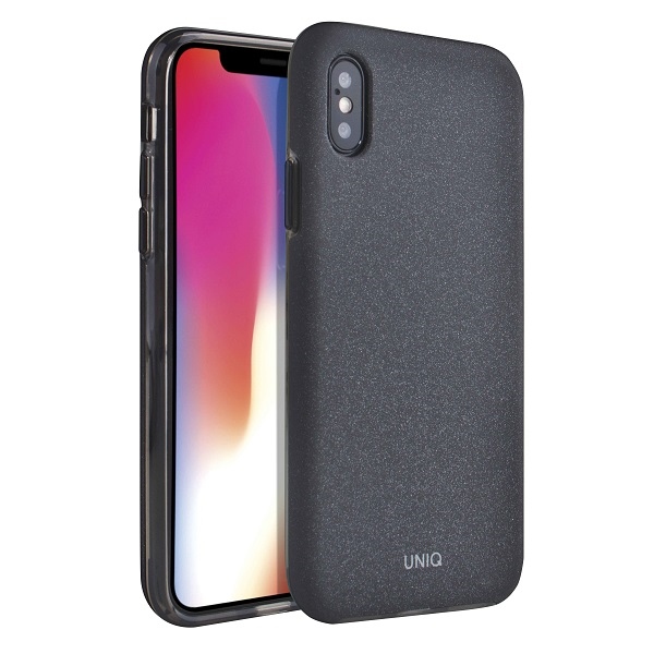 Uniq Lithos viedtālruņa apvalks iPhone Xs Max - melns