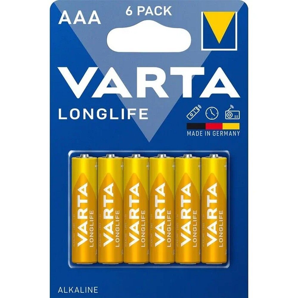VARTA sārma baterija R3 (AAA) Longlife, 6 gab.