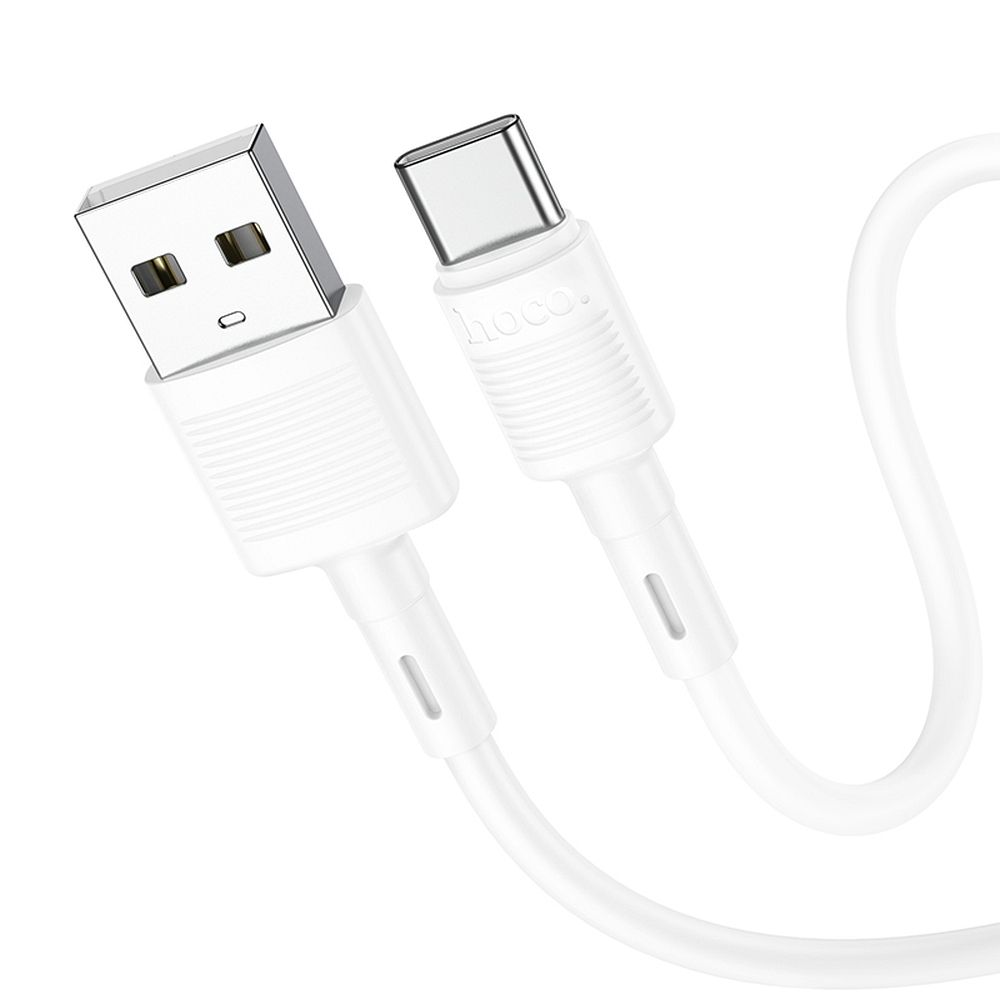 Kabelis USB A uz USB C Hoco 3A 1 m X83 balts