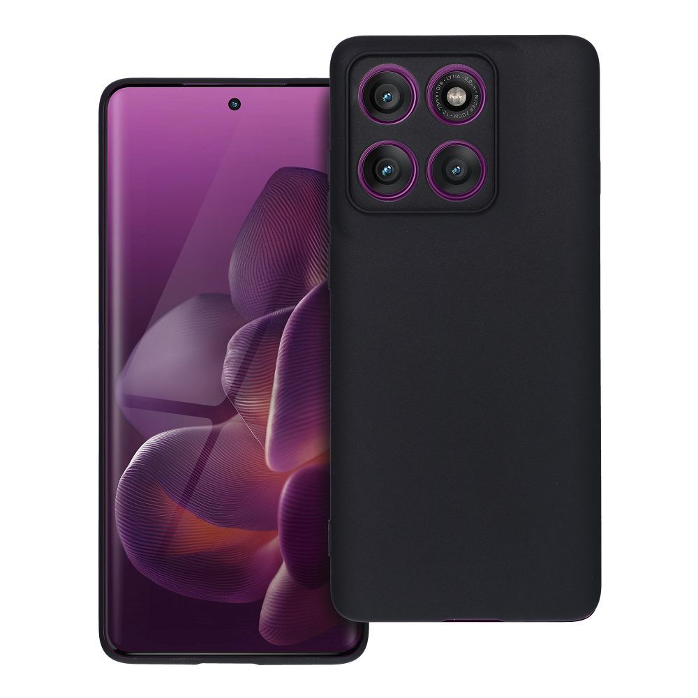 MATT viedtālruņa apvalks MOTOROLA EDGE 60 / 60 PRO / 60 FUSION melns