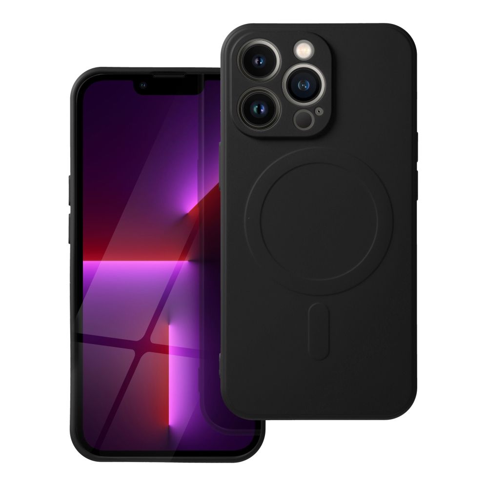 SILICONE MAG COVER viedtālruņa apvalks saderīgs ar Magnētisko IPHONE 16e melna