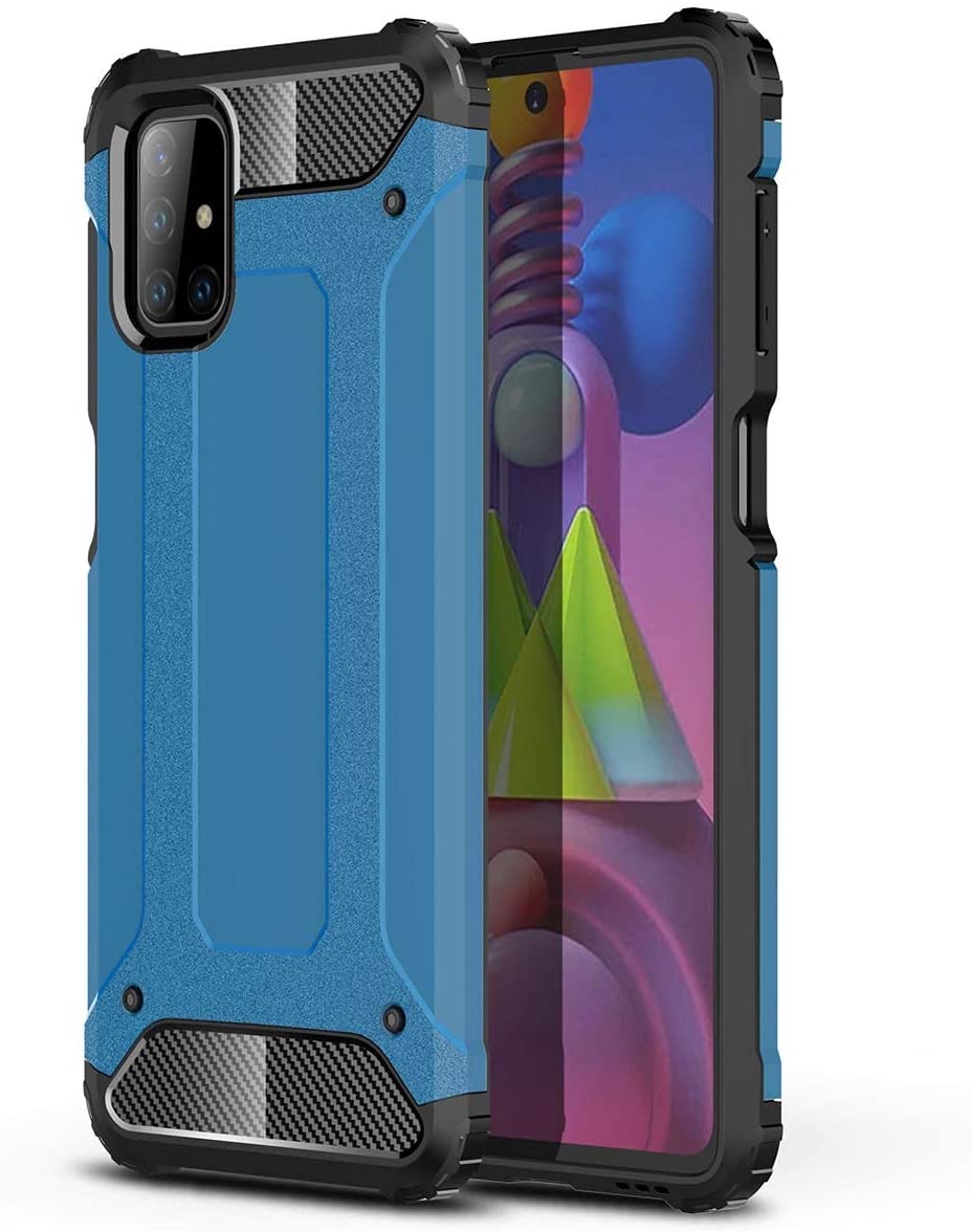 Hybrid Armor Case izturīgs aizsargapvalks Samsung Galaxy M51 zils
