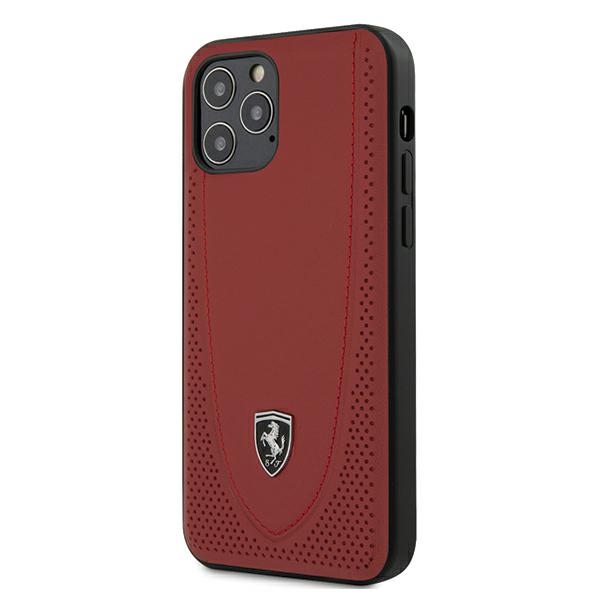 Ferrari FEOGOHCP12MRE iPhone 12/12 Pro 6.1 sarkans viedtālruņa apvalks Off Track perforēts