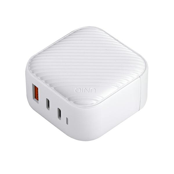 Uniq Verge Pro 66W GaN USB-C sienas lādētājs - balts