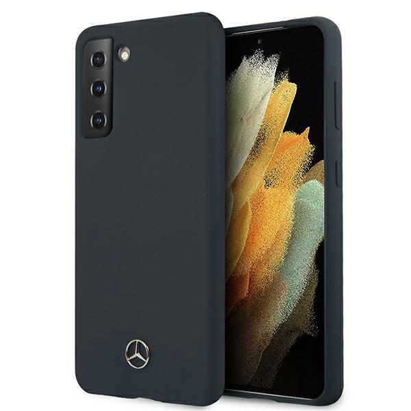 Mercedes Silikona Line apvalks Samsung Galaxy S21 zils