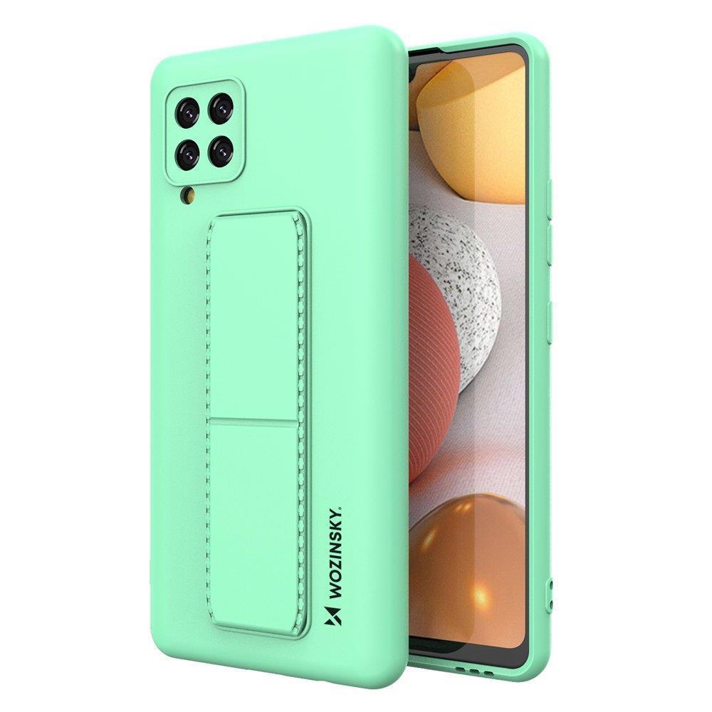 Wozinsky Kickstand Case silikona viedtālruņa apvalks ar statīvu Samsung Galaxy A42 5G piparmētru