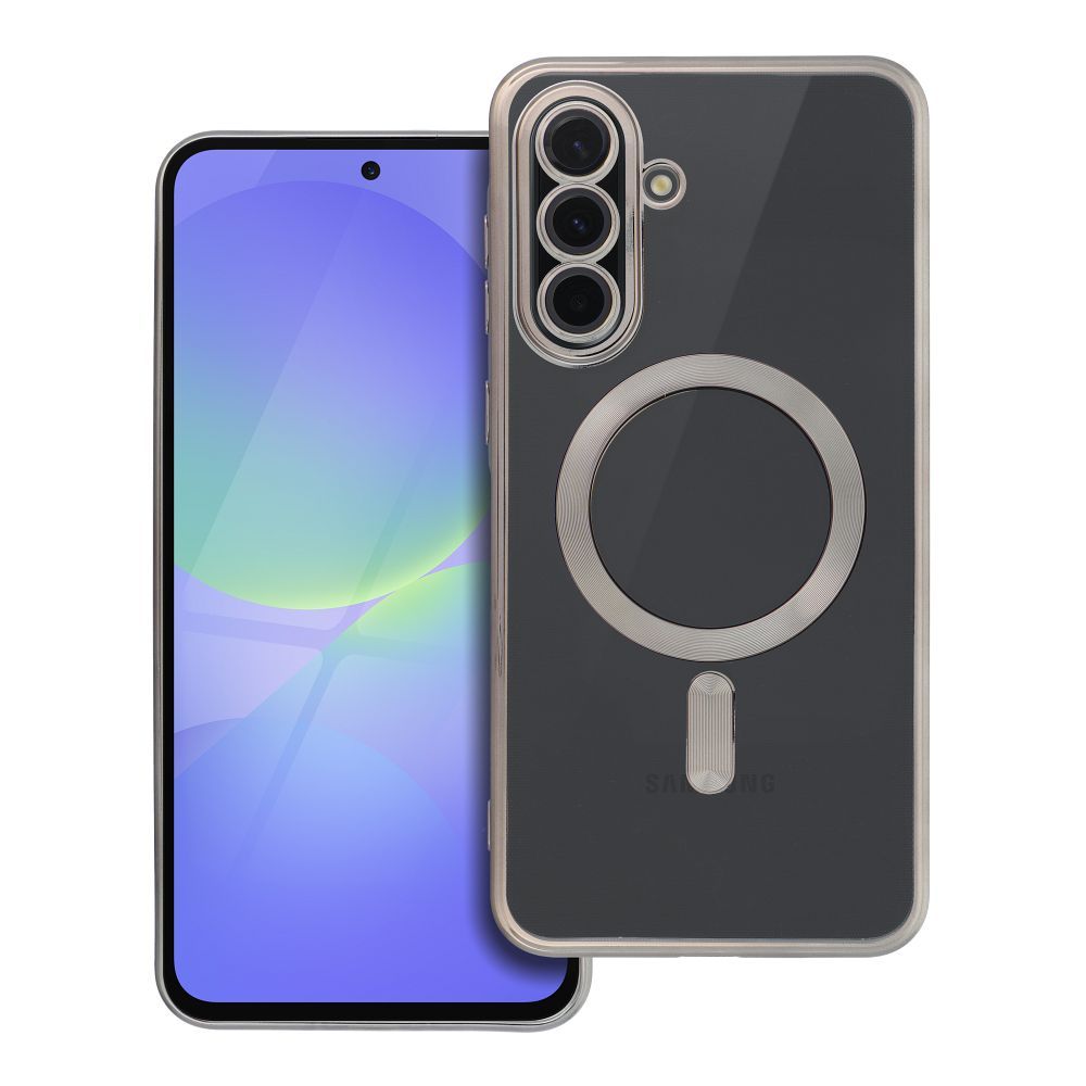 ELECTRO MAG COVER magnētiskais viedtālruņa apvalks, saderīgs ar MagSafe, paredzēts SAMSUNG A36, titāna pelēks