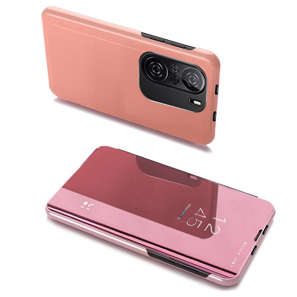 Viedtālruņa apvalks Clear View Xiaomi Redmi K40 Pro+ / K40 Pro / K40 / Poco F3 - rozā