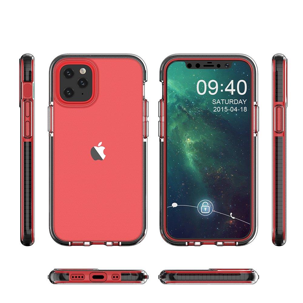 Spring Case caurspīdīgs TPU gēla aizsargapvalks ar krāsainu rāmi iPhone 13 Pro gaiši zils
