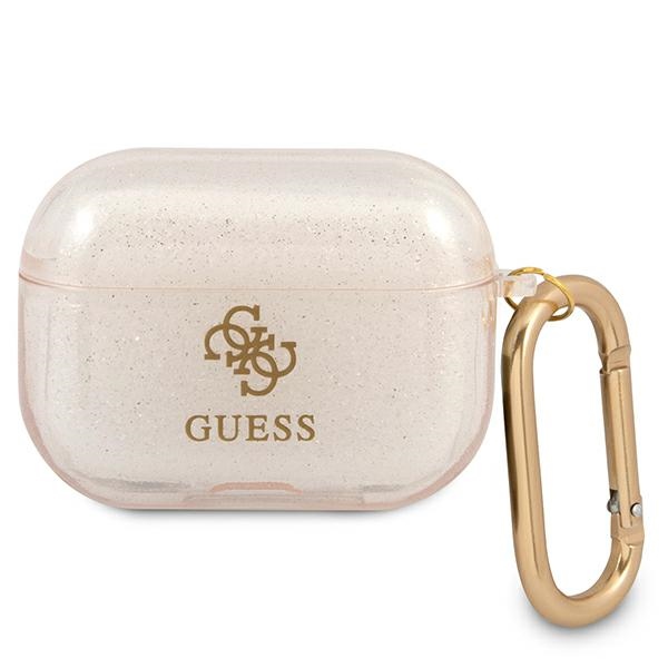 Guess GUAPUCG4GD AirPods Pro apvalks zelta/zelta Glitter kolekcija
