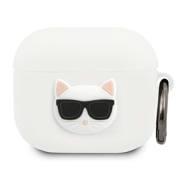 Karl Lagerfeld Silicone Choupette AirPods apvalks 3 - balts