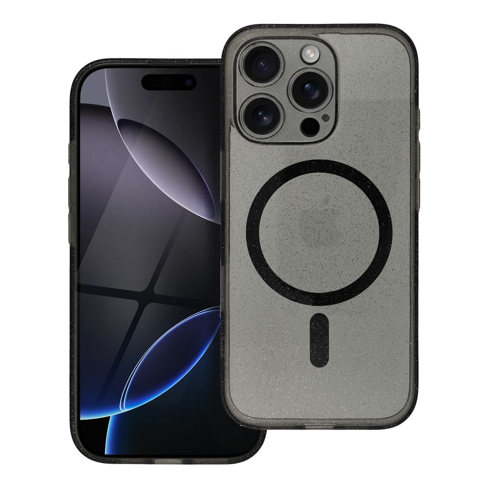 CLEAR MAG COVER viedtālruņa apvalks ar kameras aizsardzību, saderīgs ar Magnētisko SAMSUNG S26 Edge rozā mirdzošs