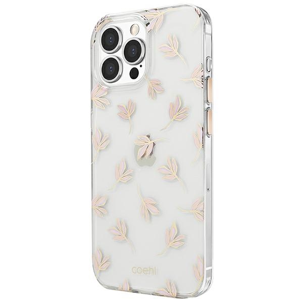 Uniq Coehl Fleur viedtālruņa apvalks iPhone 13 Pro / iPhone 13 - rozā