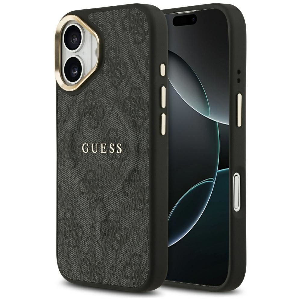GUESS apvalks IPHONE 17 saderīgs ar MagSafe GUHMP17SP4MSEGCK (PU 4G ar klasisko) melns