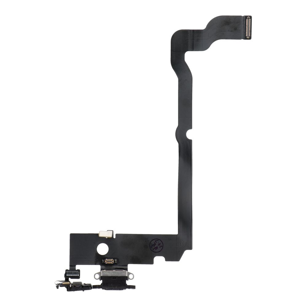 Uzlādes fleksis USB IPHONE XS MAX melns (lietots)