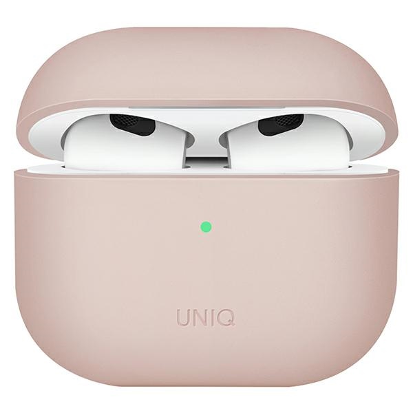 Uniq Lino silikona apvalks AirPods 3 - rozā