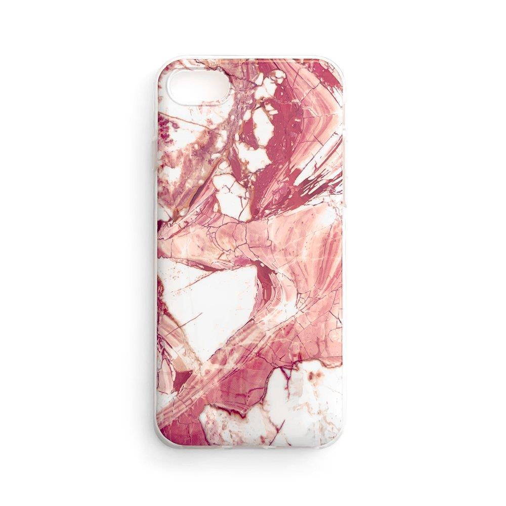 Wozinsky Marble gels apvalks marmora Samsung Galaxy S22 + (S22 Plus) rozā