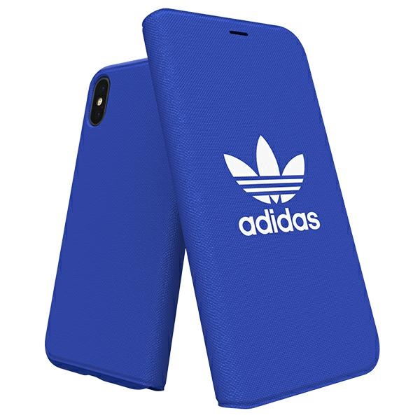 Adidas OR bukleta apvalks Canvas apvalks iPhone X/Xs - zils