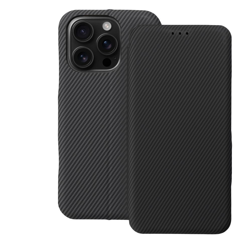 FOLIO sānu magnētiskais grāmatas tipa viedtālruņa apvalks IPHONE 16 PRO pelēks