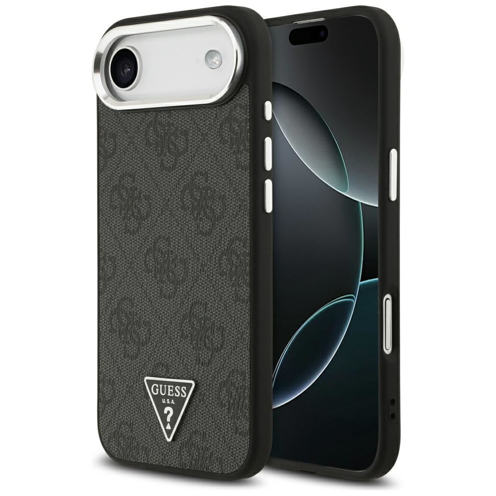 GUESS viedtālruņa apvalks (m) IPHONE 17 Air ar MagSafe saderīgs PU 4G W/Triangle Logo SL - melns
