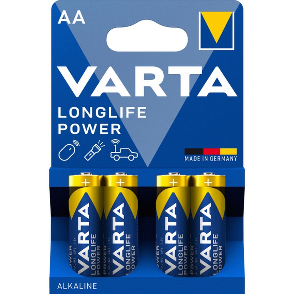 VARTA sārmu baterija R6 (AA) Longlife Power 4 gab.