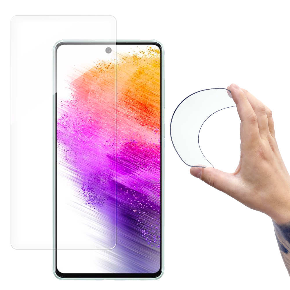 Wozinsky Nano Flexi Hybrid elastīga stikla plēve Samsung Galaxy A73 rūdītais stikls