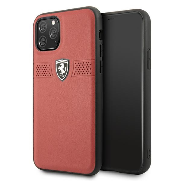 Ferrari FEOBAHCN58RE iPhone 11 Pro 5.8" sarkans/sarkans cietais apvalks Off Track Leather