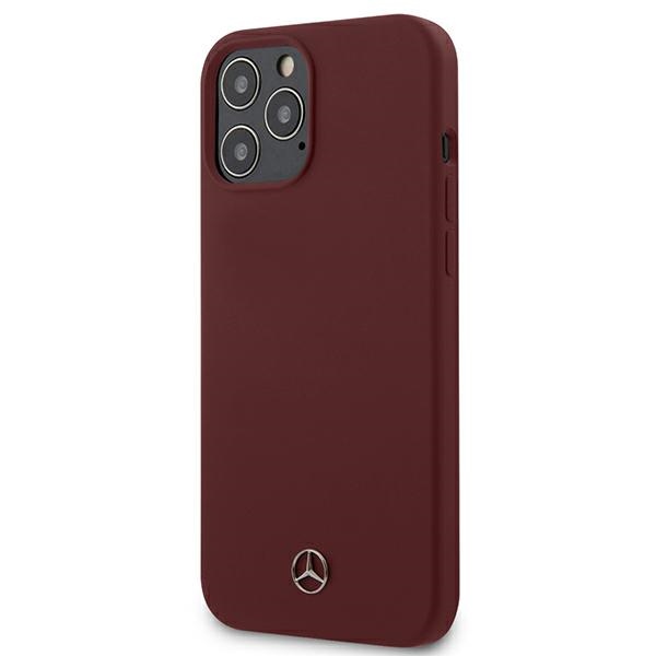 Mercedes Silicone Line viedtālruņa apvalks iPhone 12 Pro Max - sarkans