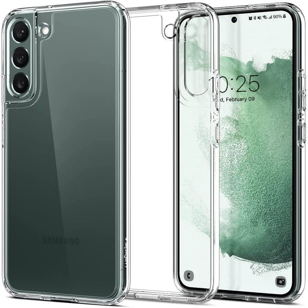 Spigen Ultra Hybrid viedtālruņa apvalks Samsung Galaxy S22 - Caurspīdīgs