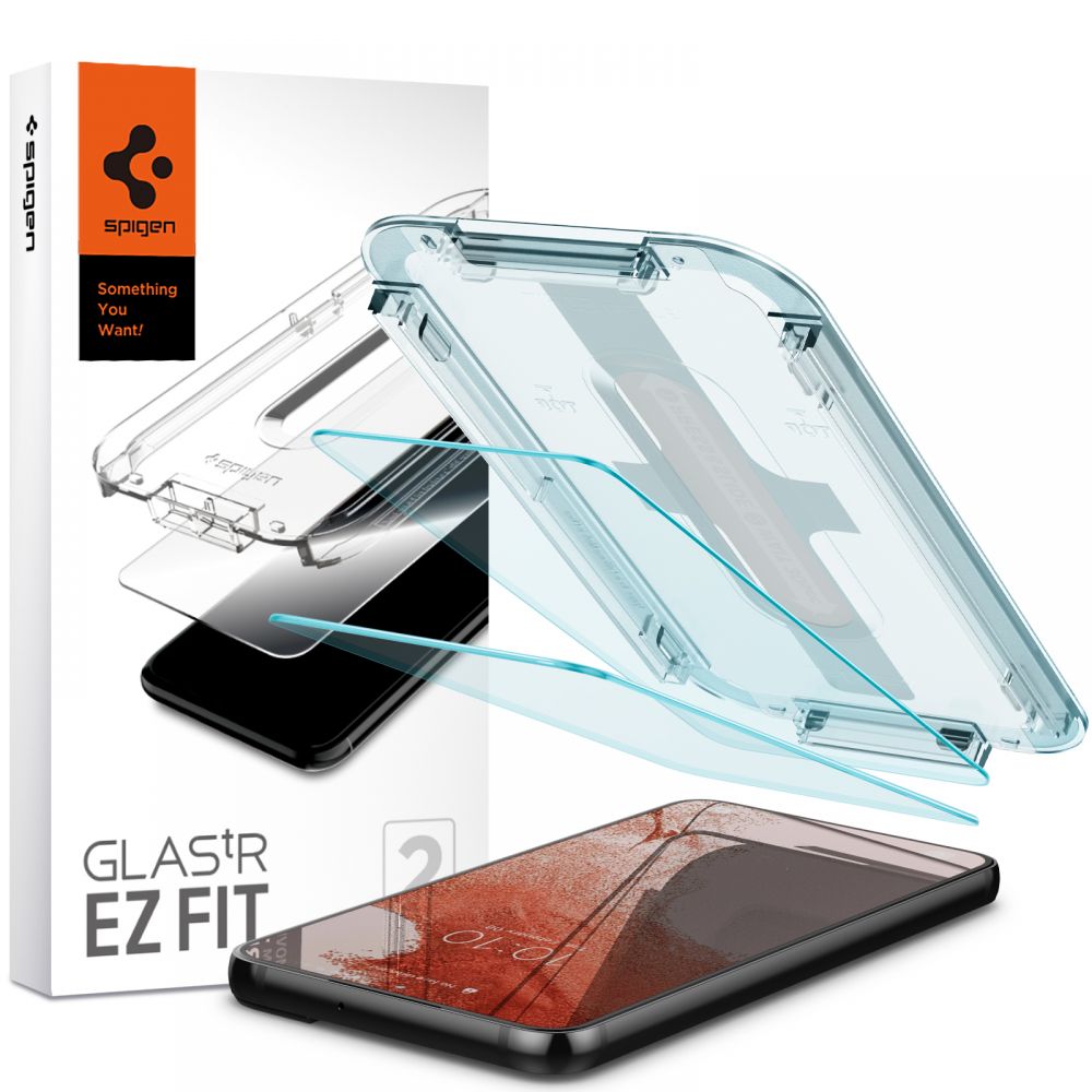 Spigen Glas.tR EZ Fit rūdītais stikls Samsung Galaxy S22 - 2 gab.