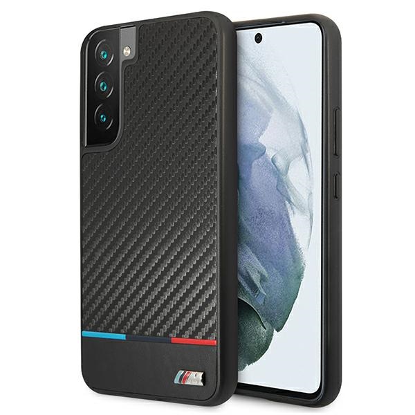 Viedtālruņa apvalks BMW M Collection Triangles Case Samsung Galaxy S22+ melns