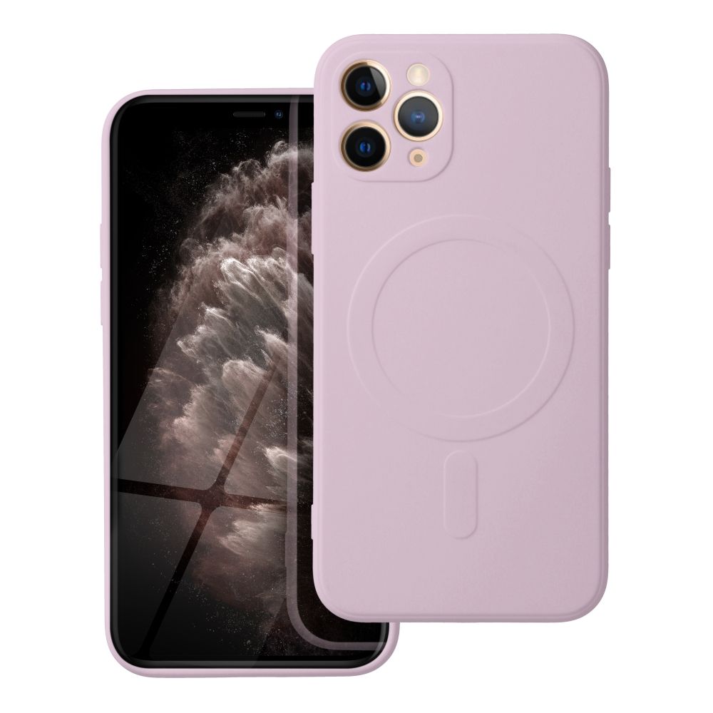 SILICONE MAG COVER viedtālruņa apvalks, saderīgs ar MagSafe, IPHONE 11 Pro, rozā
