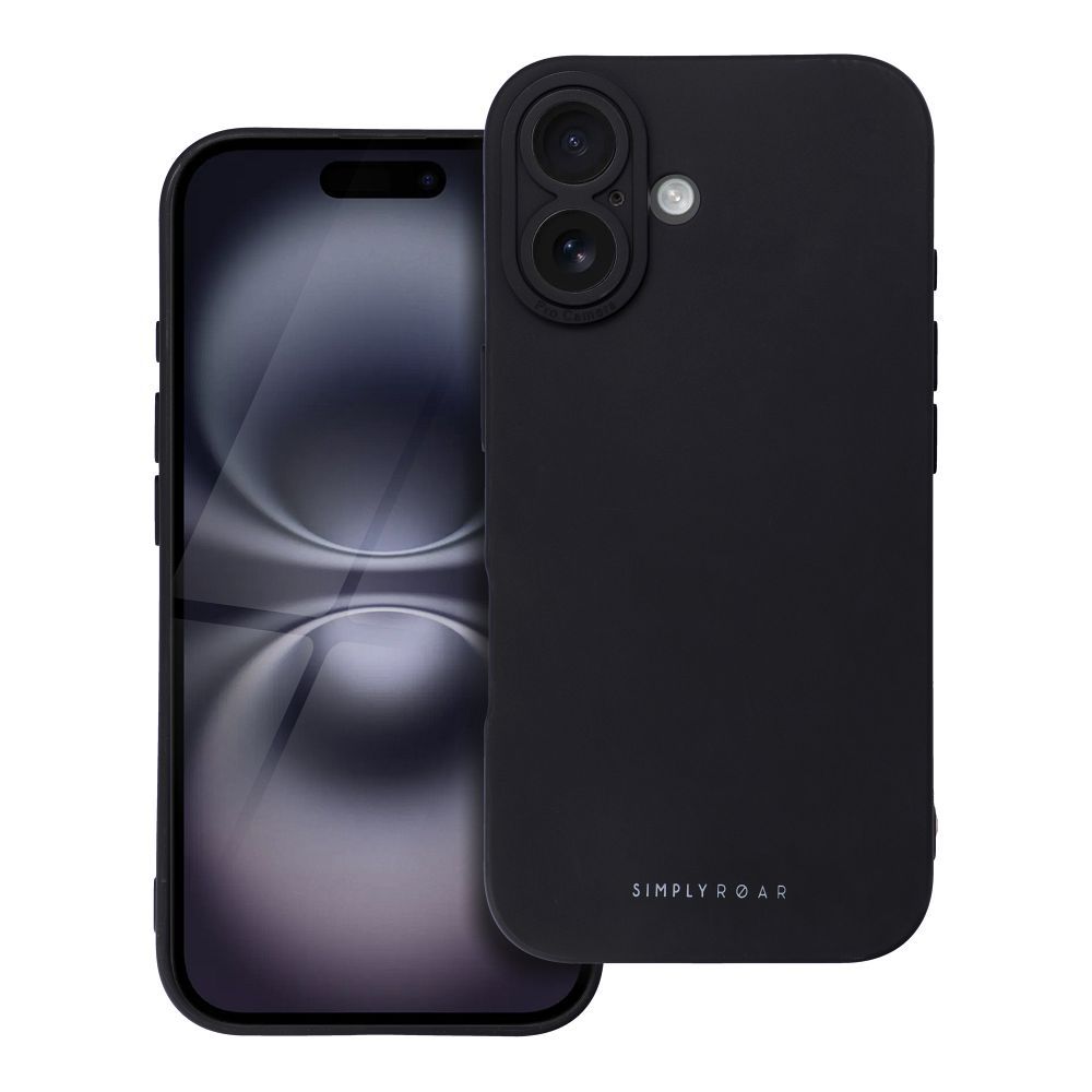 ROAR viedtālruņa apvalks LUNA iPhone 16 melns