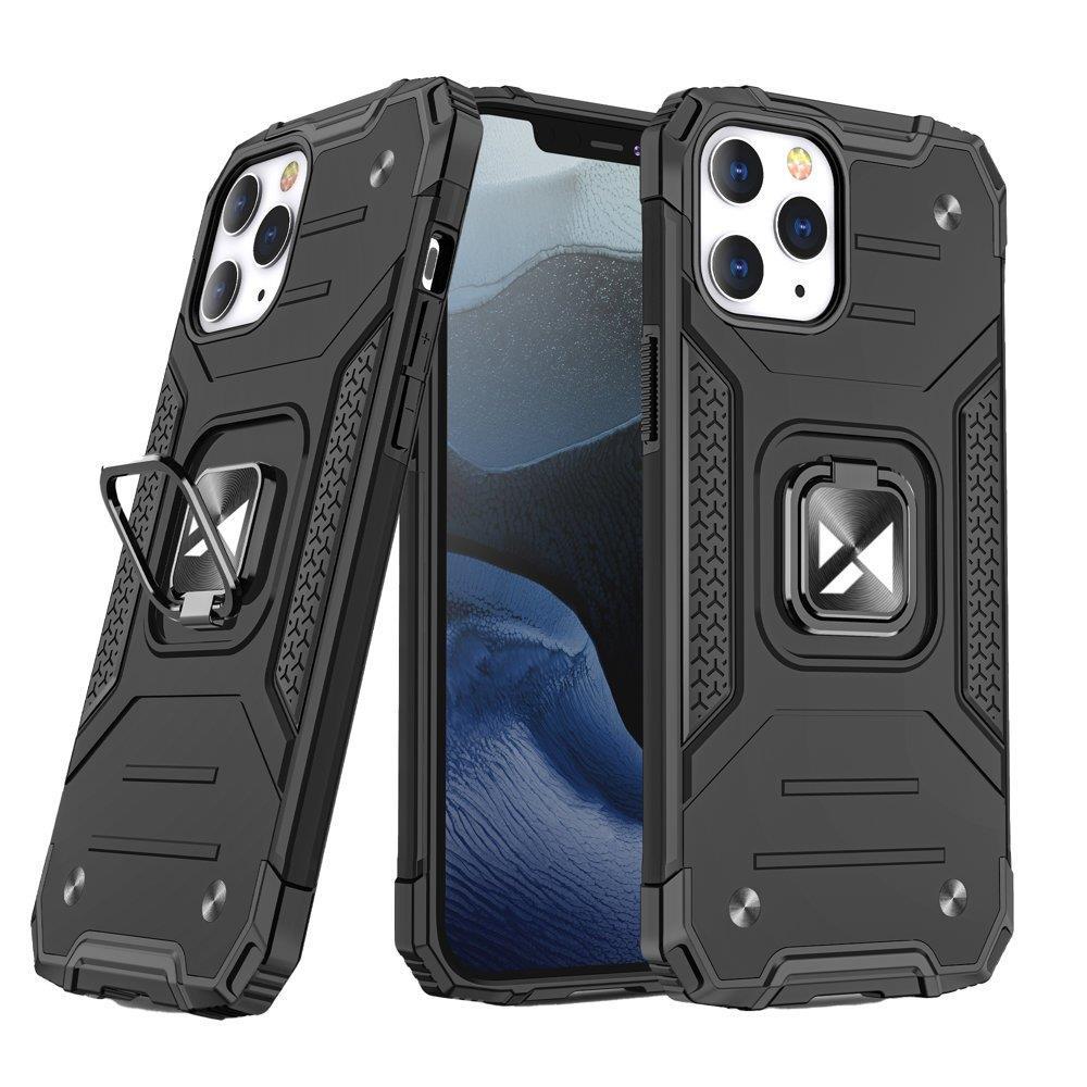 Wozinsky Ring Armor viedtālruņa apvalks IPHONE 14 PRO MAX melns