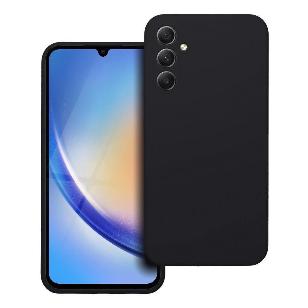 Silikona viedtālruņa apvalks 2mm SAMSUNG A34 5G melns