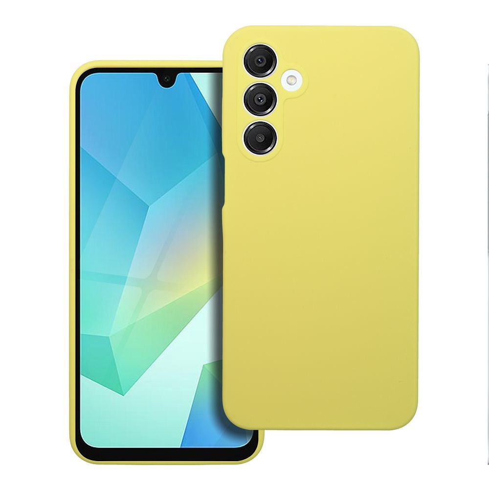 Silikona viedtālruņa apvalks 2mm SAMSUNG A16 5G / A16 4G citronu