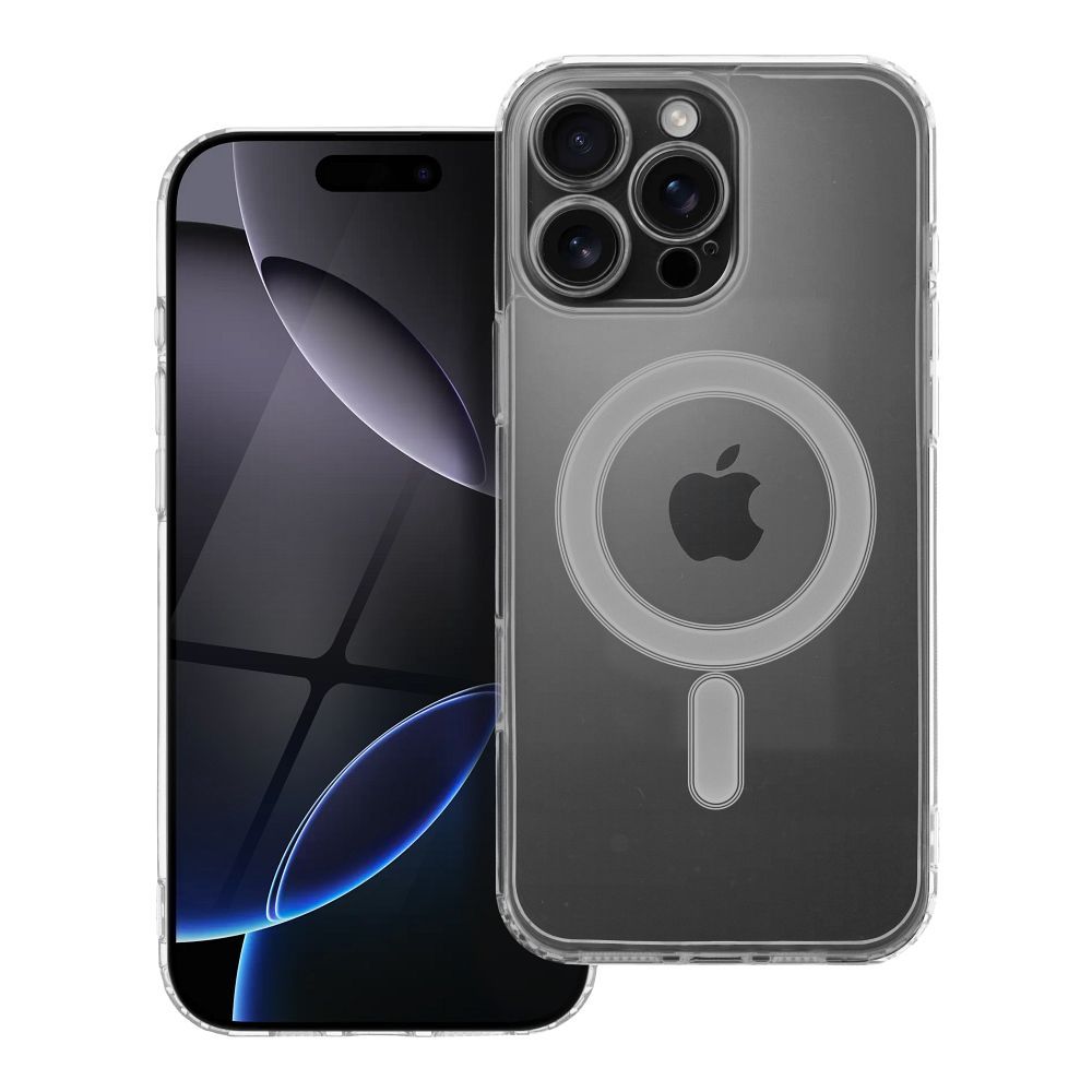 Viedtālruņa apvalks MAG COVER caurspīdīgs ar kameras aizsardzību, saderīgs ar MagSafe IPHONE 16 Pro Max