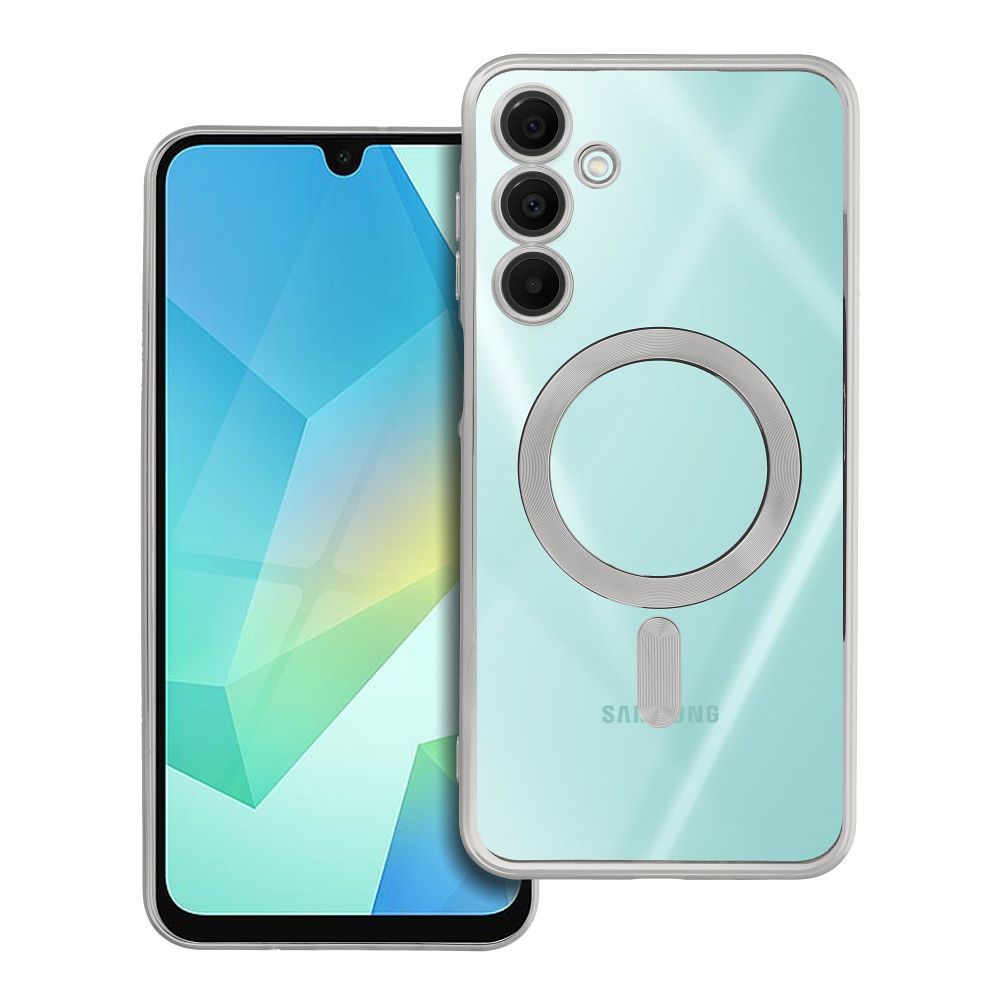 ELECTRO MAG COVER magnētiskais viedtālruņa apvalks, saderīgs ar MagSafe, paredzēts SAMSUNG A16 5G / A16 4G, sudraba