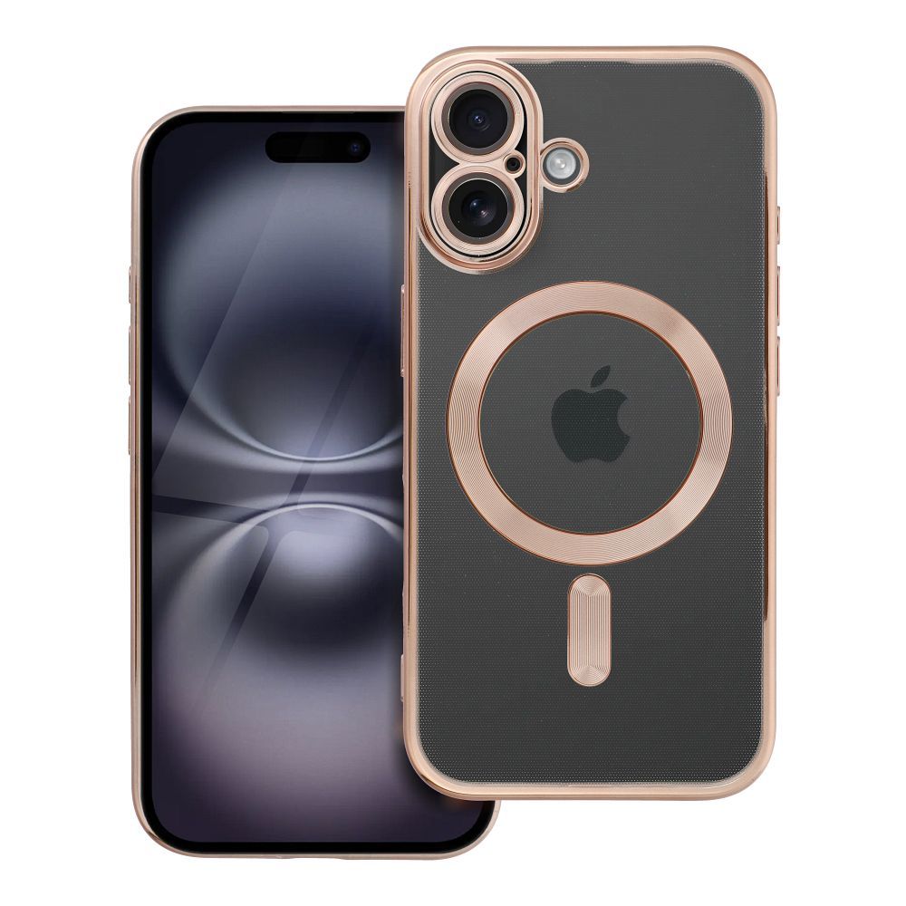 ELECTRO MAG COVER magnētiskais viedtālruņa apvalks, savietojams ar MagSafe, paredzēts IPHONE 16, brūnā krāsā