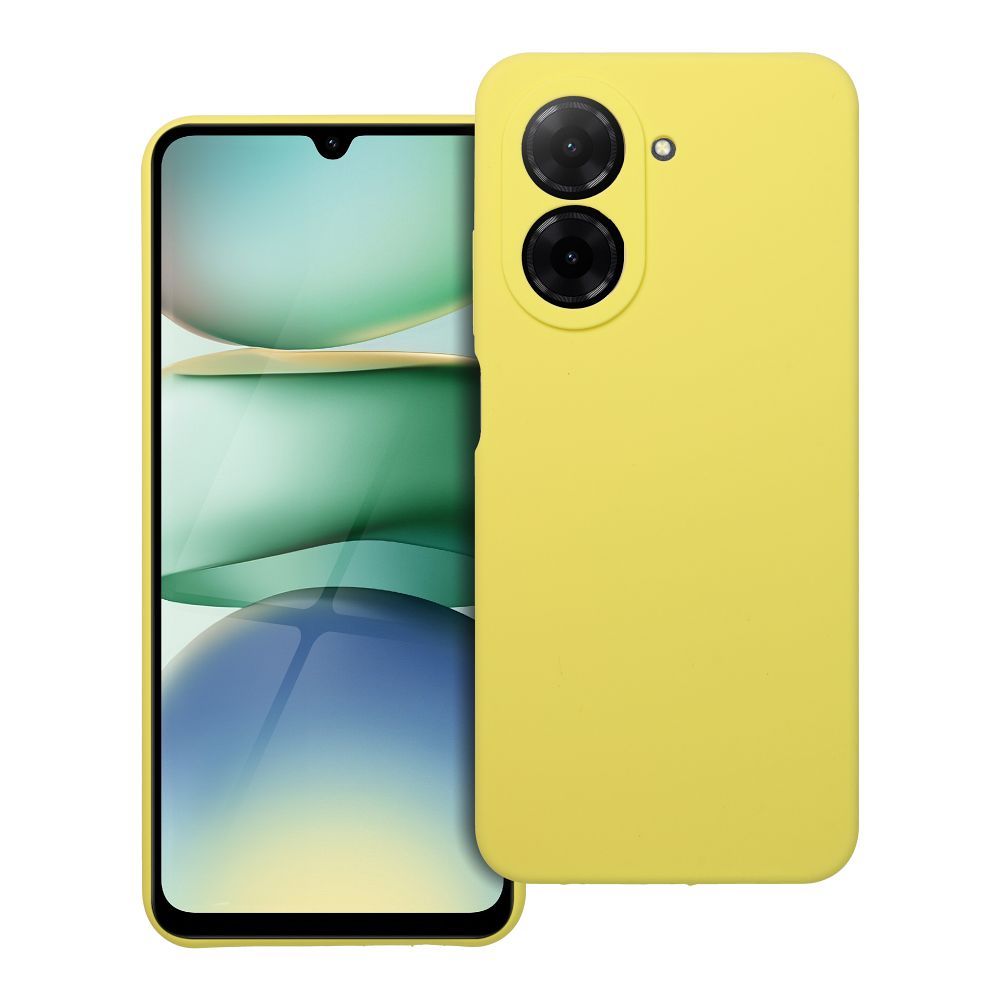 Silikona viedtālruņa apvalks 2mm XIAOMI REDMI A5 (171,7 x 77,8 x 8,26) citrondzeltens