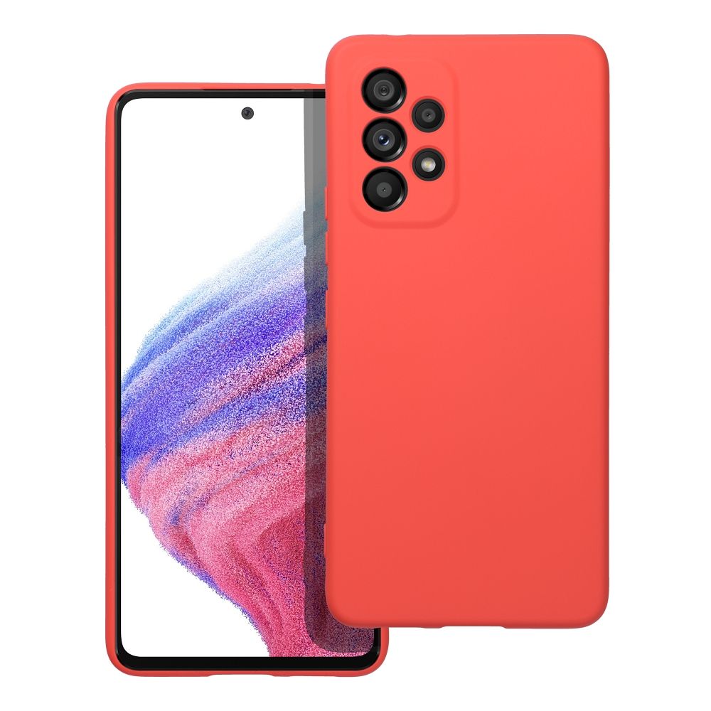 Silikona viedtālruņa apvalks SAMSUNG A53 5G persikāns