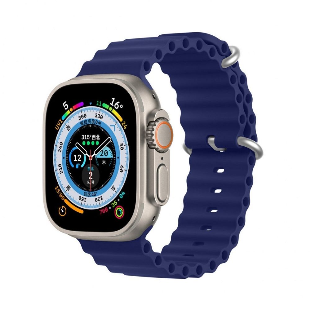 DUX DUCIS siksniņa OCEAN WAVE silikona Apple Watch 38 / 40 / 41 mm zila