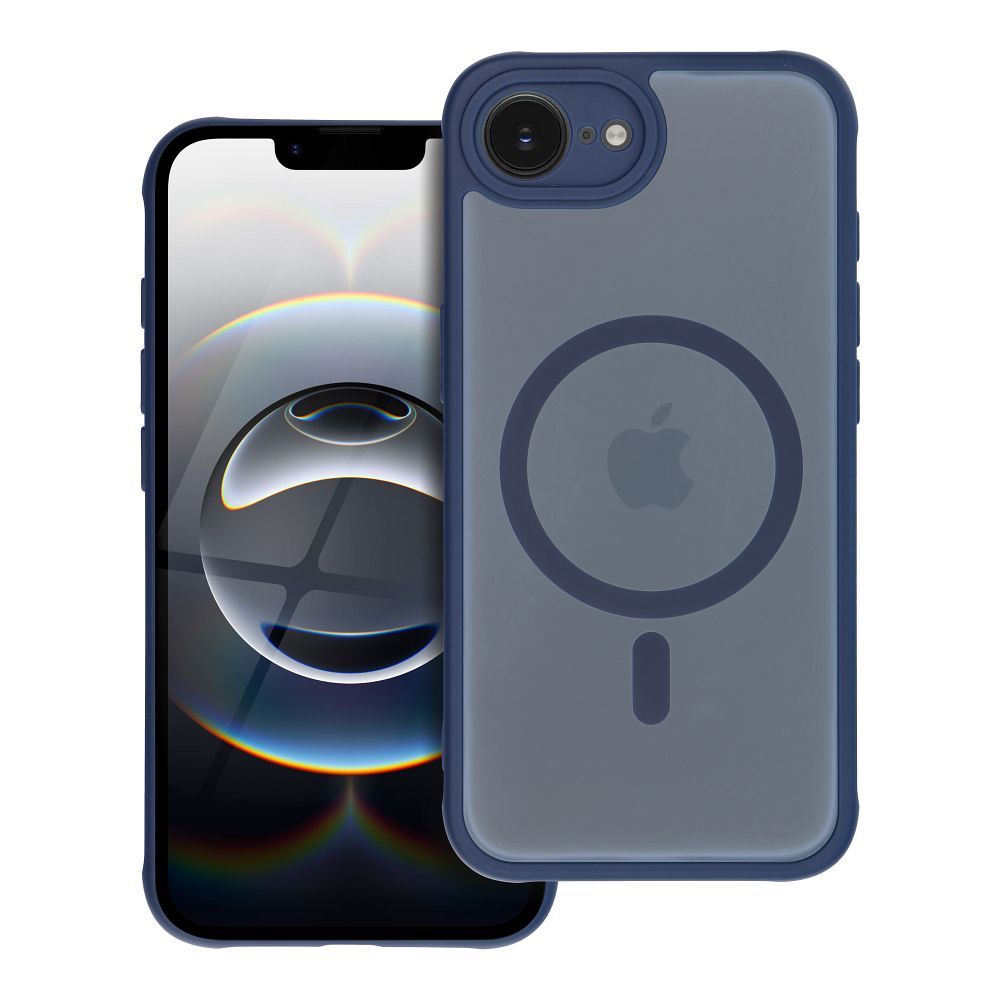 FULL MATTE MAG COVER viedtālruņa apvalks saderīgs ar Magnētisko uzlādi IPHONE 16 Pro zila